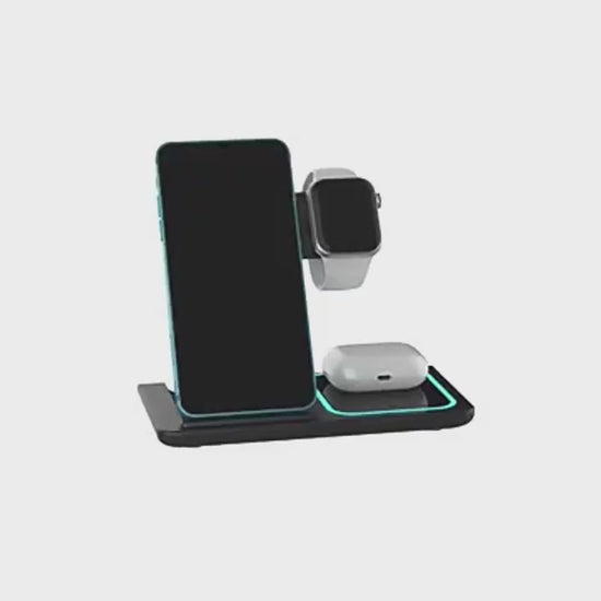 safe wireless phone charger-video-black color - 360